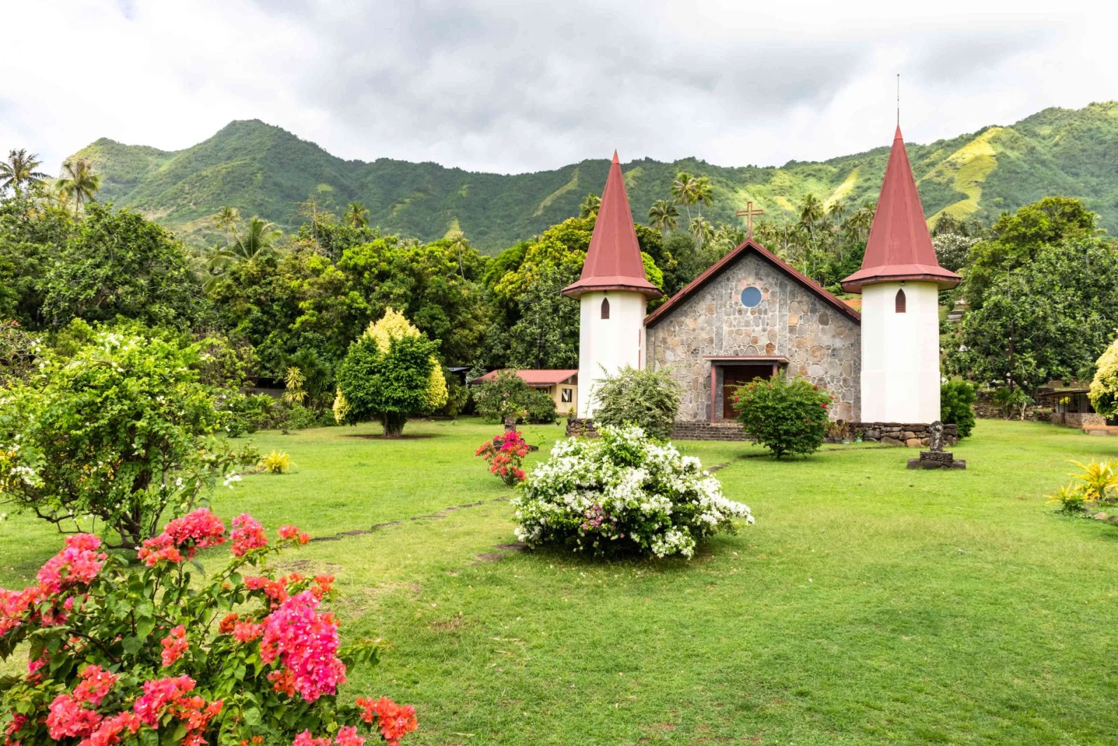 Notre-Dame cathedral of the Marquesas in Taiohae