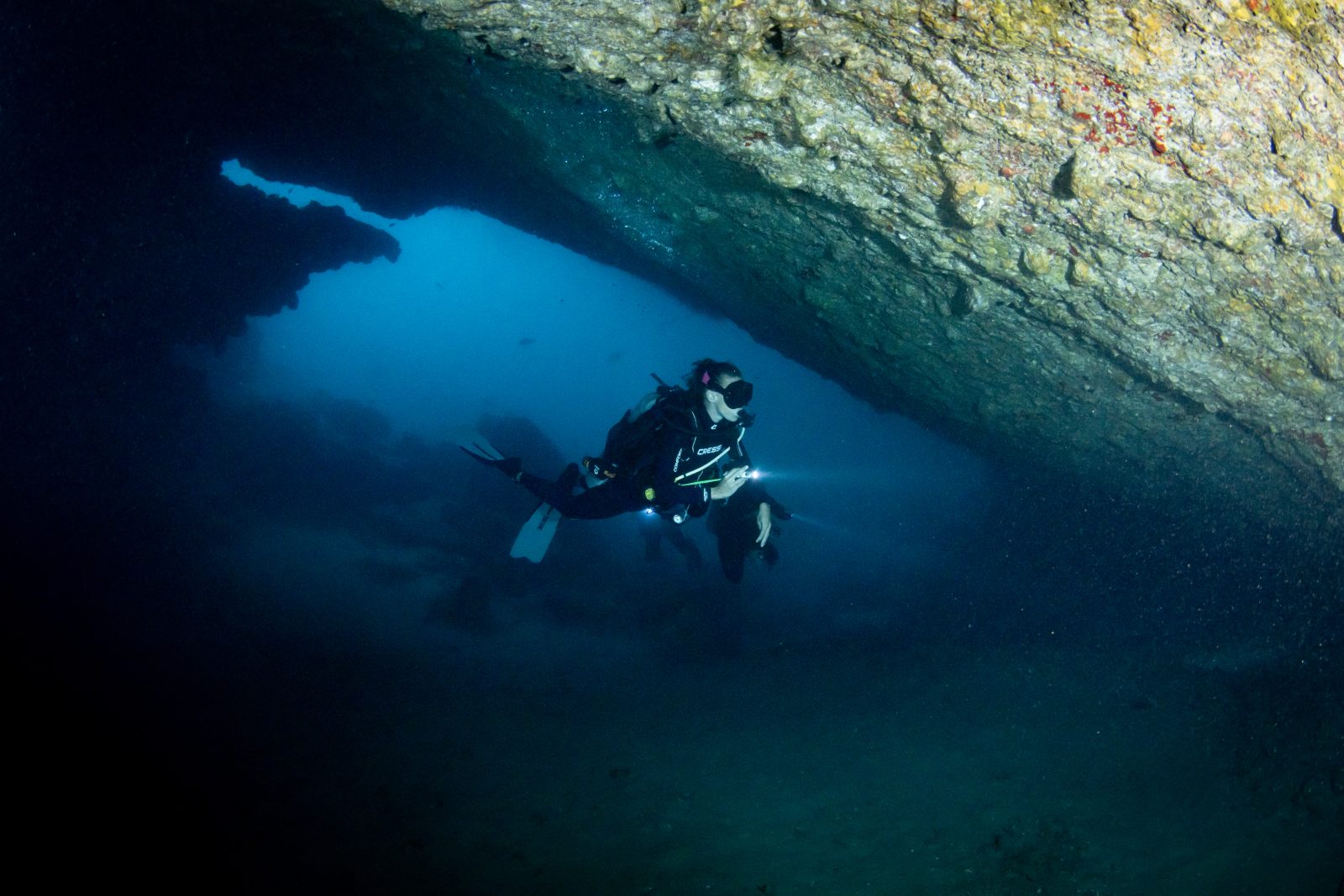 Julie in the Matateteiko cave
