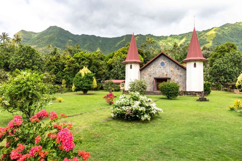 La cathédrale Notre-Dame des Marquises à Taiohae